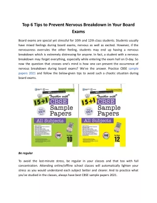 top 6 tips to prevent nervous breakdown in your