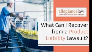 What Can I Recover from a Product Liability Lawsuit?