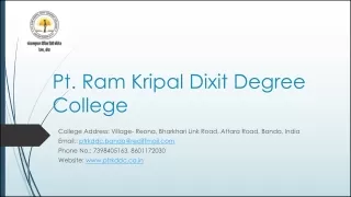 pt ram kripal dixit degree college