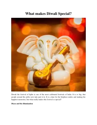 what makes diwali special