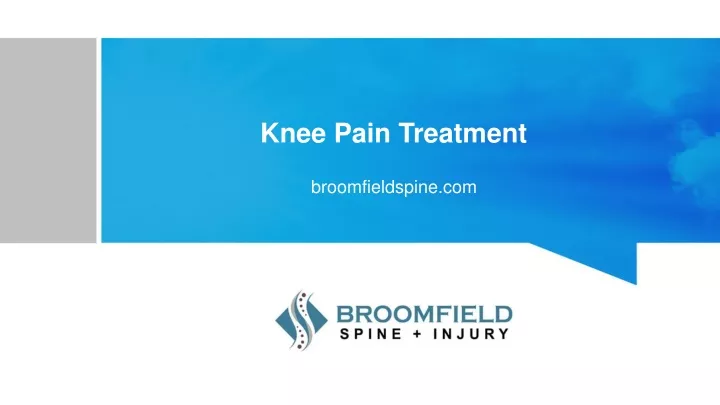 knee pain treatment