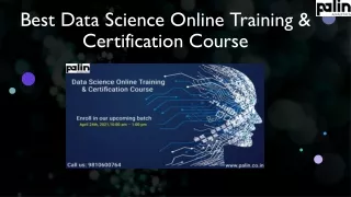 best data science online training certification course