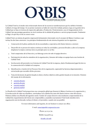 la calidad total es el estadio m s evolucionado