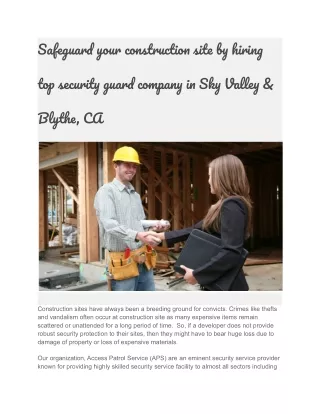 safeguar you constructio sit b hirin