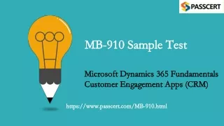 mb 910 sample test mb 910 sample test