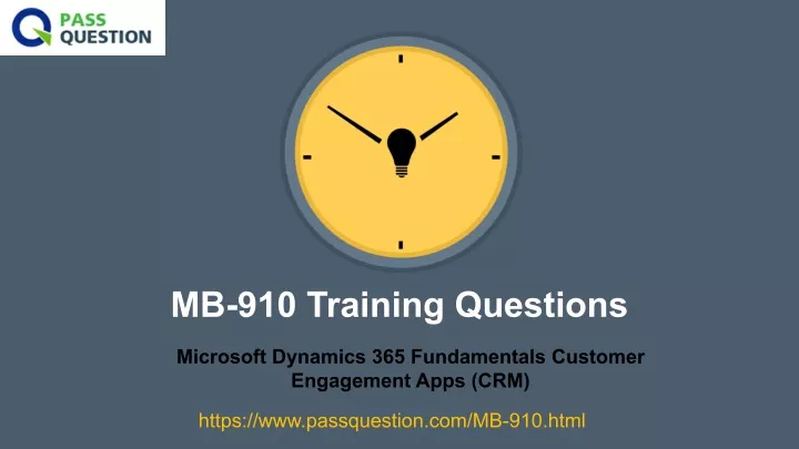 mb 910 training questions