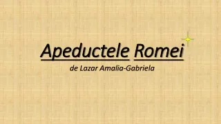 apeductele romei