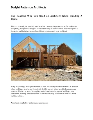dwight patterson architects