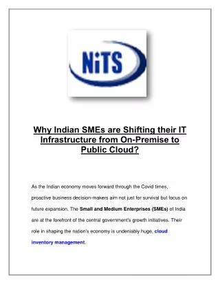 Home | NITS Informatics Pvt Ltd | Inventory Management | NITS Informatics PVT LTD