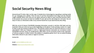 social security news blog