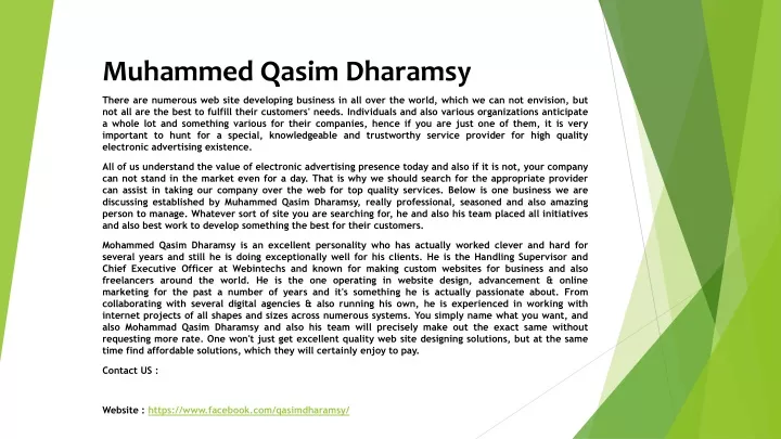 muhammed qasim dharamsy
