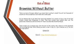 brownies without butter