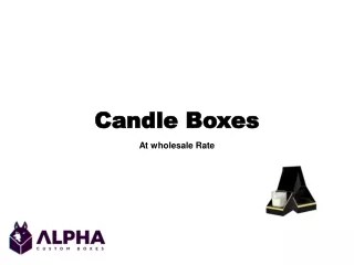 Candle Boxes packaging