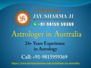 Best Black Magic Specialist in Australia | Astrologer Jay Sharma Ji | Available 24x7 Hours
