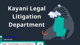 Kayani Legal Litigation Department