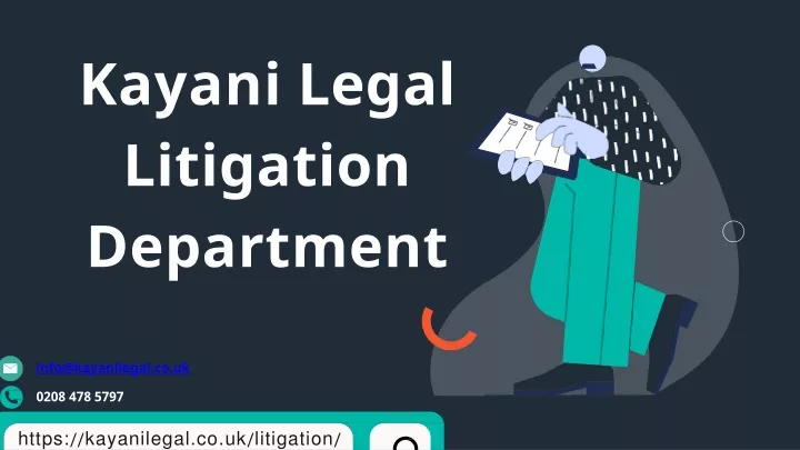 kayani legal litigation department