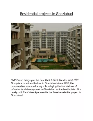 residential projects in ghaziabad residential