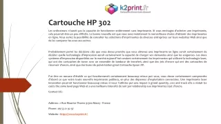 cartouche hp 302