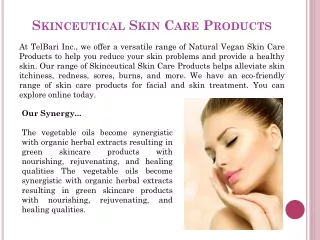 Skinceutical Skin Care Products