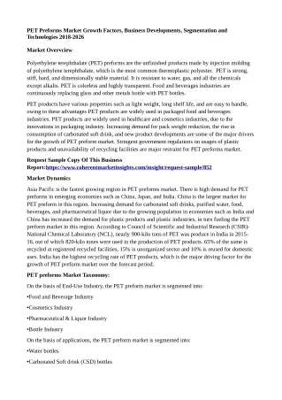 pet preforms market growth factors business