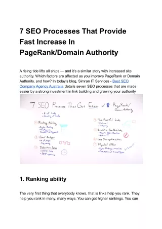 7 SEO Processes That Get Easier with Increased PageRank_Domain Authority
