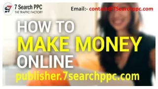 Make Money Online Through Website Monetization | 7SearchPPC Publishers