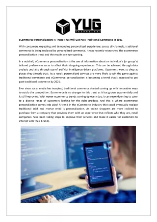 ecommerce personalization a trend that will
