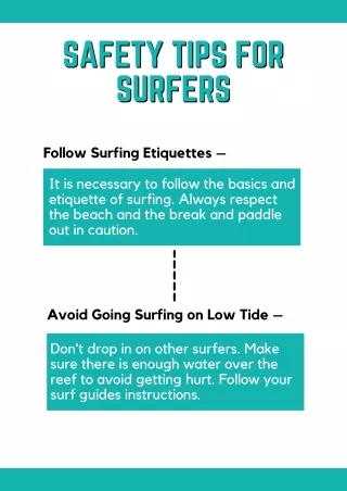 Safety Tips for Surfer