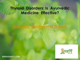 Treatment Of One Of The Most Common Disease In India In Ayurvedic Way