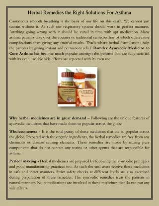 herbal remedies the right solutions for asthma