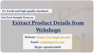 it s fresh and high quality database