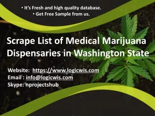 scrape list of medical marijuana dispensaries in washington state