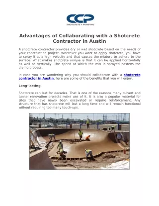 Shotcrete Contractor in Austin