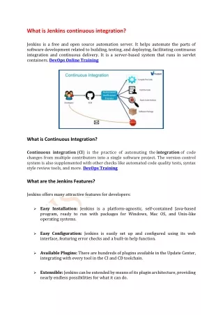 what is jenkins continuous integration
