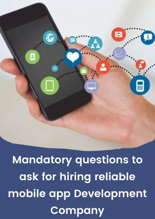 mandatory questions to ask for hiring reliable