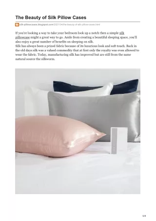 The Beauty of Silk Pillow Cases