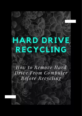 hard drive recycling