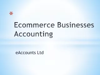 ecommerce businesses accounting