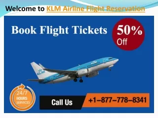 KLM Airlines Flight Reservation