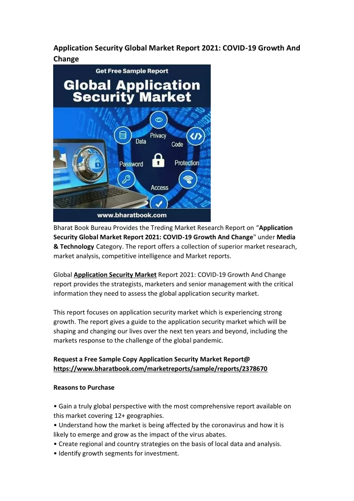 application security global market report 2021