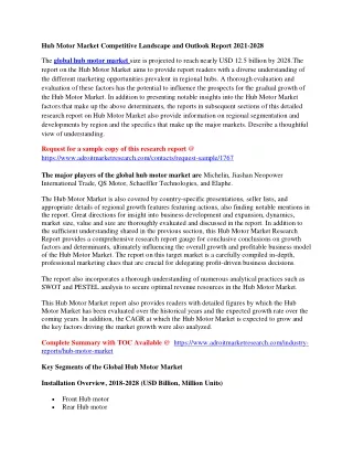hub motor market competitive landscape