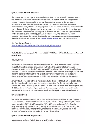 system on chip market overview