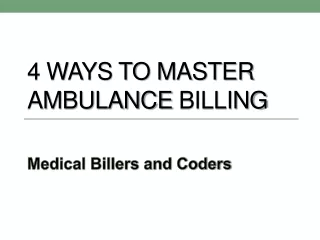 4 ways to master ambulance billing
