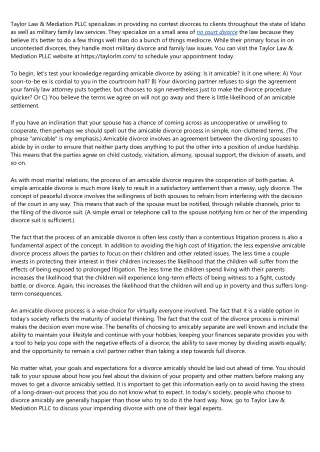 taylor law mediation pllc specializes