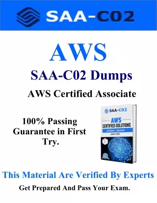 Amazon SAA-C02 PDF Dumps ~ Unique And The Most Challenging