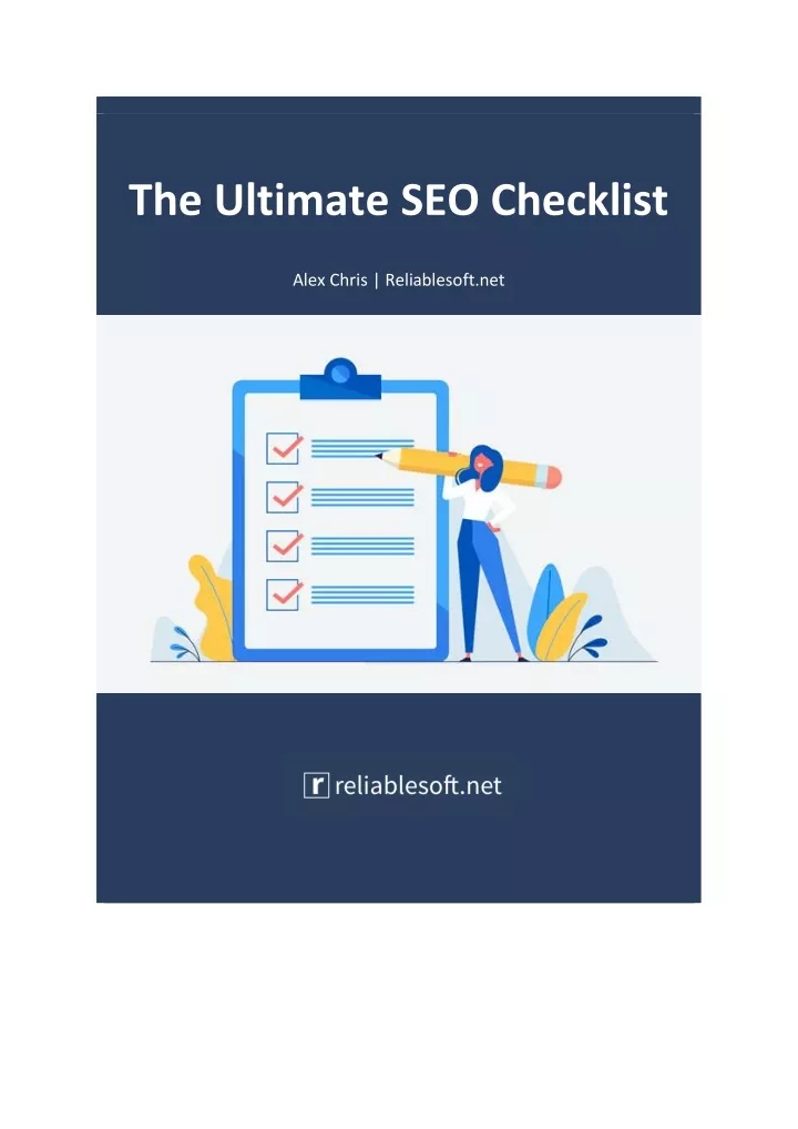 the ultimate seo checklist