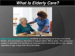 Senior/Elder Home Care Services Provider in Vineland NJ