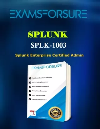 Updated SPLK-1003 Exam | 100% Passing Guarantee | 25% OFF | Coupon code "EFS25"