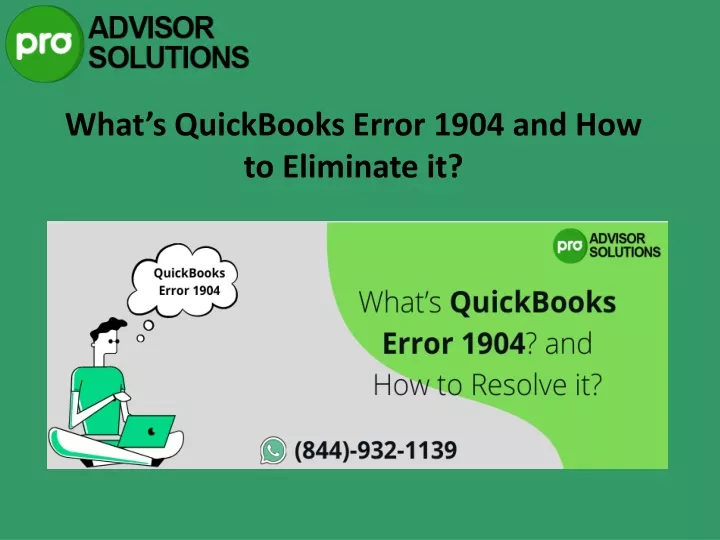 what s quickbooks error 1904 and how to eliminate it