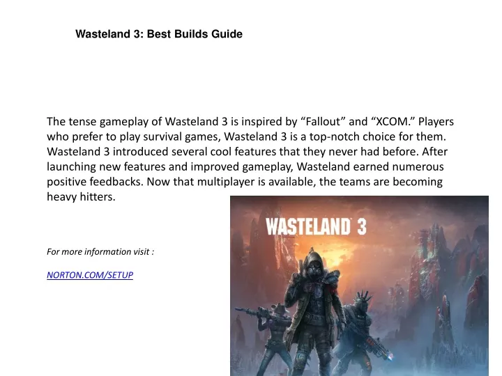 wasteland 3 best builds guide